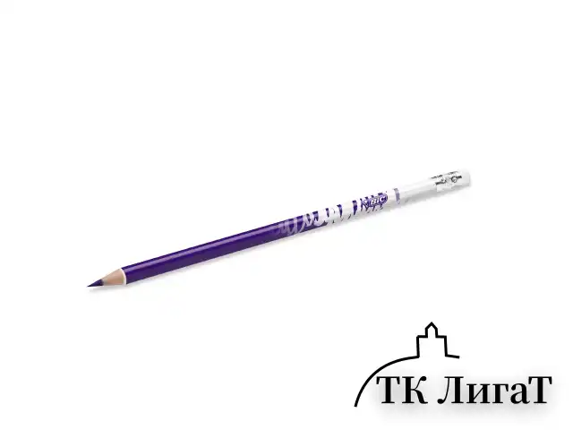 Карандаши цветные стираемые с ластиком BIC "Kids Evolution Illusion", 12 цветов, круглые, 987868