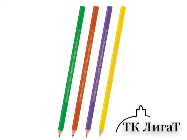 Карандаши цветные BIC "Intensity", 12 цветов, трехгранные, 9505272