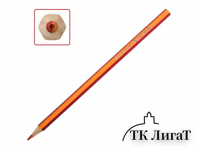 Карандаши с двухцветным грифелем BRAUBERG BICOLOUR, 12 штук, 24 цвета, шестигранные, грифель 3 мм, натуральное дерево, 181855