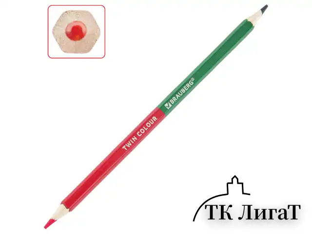 Карандаши цветные двусторонние BRAUBERG PREMIUM TWIN COLOUR, 24 шт., 48 цв., туба, шестигранные, грифель 3,3 мм, натуральное дерево, 181876