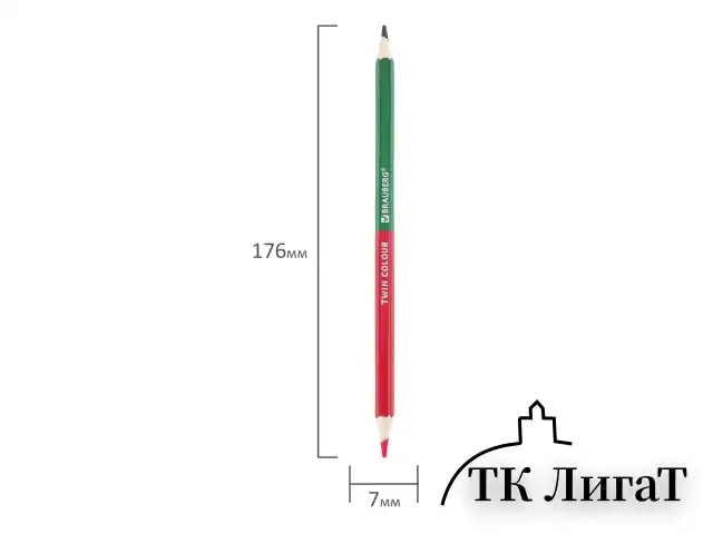 Карандаши цветные двусторонние BRAUBERG PREMIUM TWIN COLOUR, 24 шт., 48 цв., туба, шестигранные, грифель 3,3 мм, натуральное дерево, 181876