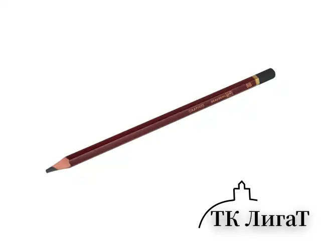 Карандаш чернографитный художественный 8B, 1 шт., BRAUBERG ART "PREMIERE", ВЫСШЕЕ КАЧЕСТВО, 181891