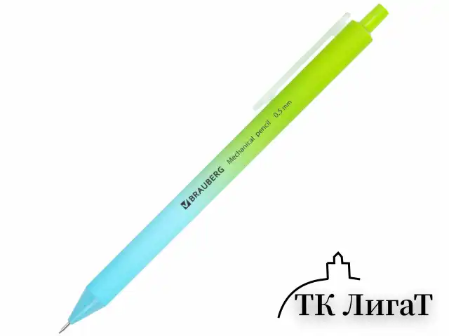 Карандаш механический 0,5 мм, BRAUBERG SOFT "Grade", HB, корпус soft-touch ассорти, 181958