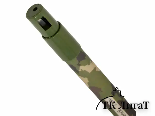 Карандаш механический цанговый 2 мм, BRAUBERG PRINT MILITARY, HB, встроенная точилка, корпус ассорти, 181962