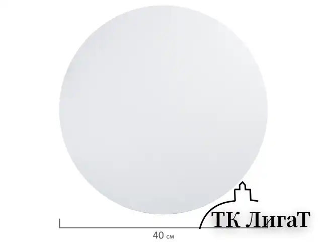 Холст на картоне BRAUBERG ART CLASSIC, 40см, грунтованный, круглый, 100% хлопок, мелкое зерно,190624