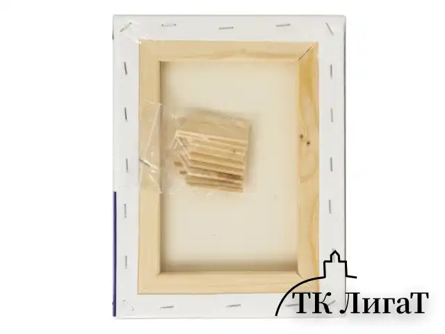 Холст на подрамнике BRAUBERG ART CLASSIC, 18х24 см, 440 г/м2, грунт, 100% хлопок, крупное зерно, 190643
