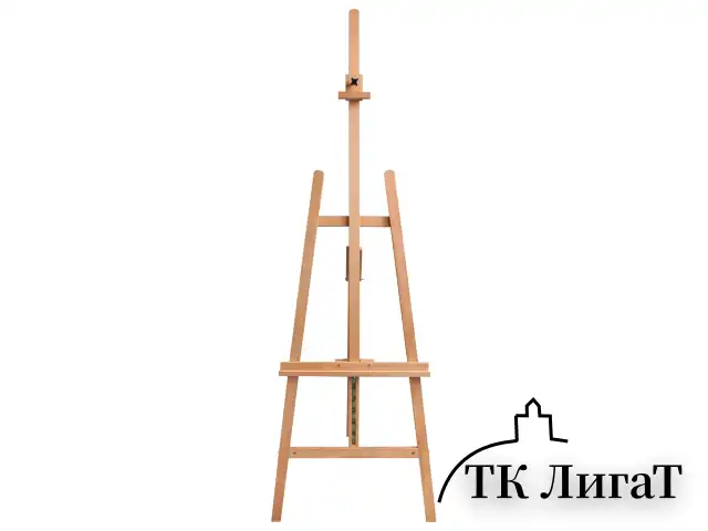 Мольберт напольный BRAUBERG ART CLASSIC, бук, угол 60°, 63х174(231)х68см, высота холста 126см,190652