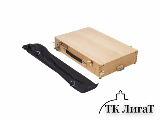 Этюдник BRAUBERG ART CLASSIC, бук, 40х25х7,5см, высота холста 70см, ножки метал 90см, ремень,190655