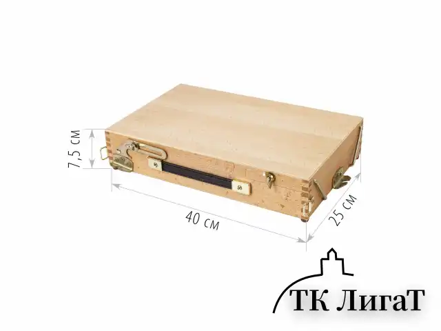 Этюдник BRAUBERG ART CLASSIC, бук, 40х25х7,5см, высота холста 70см, ножки метал 90см, ремень,190655