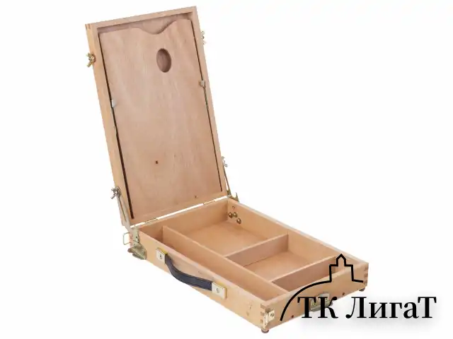 Этюдник BRAUBERG ART CLASSIC, бук, 40х25х7,5см, высота холста 70см, ножки метал 90см, ремень,190655