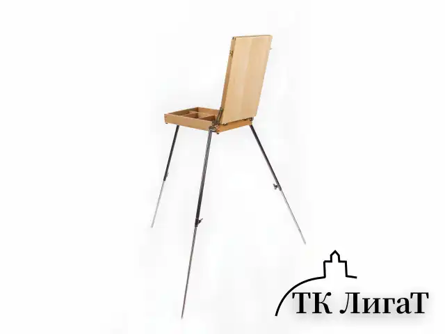 Этюдник BRAUBERG ART CLASSIC, бук, 40х25х7,5см, высота холста 70см, ножки метал 90см, ремень,190655