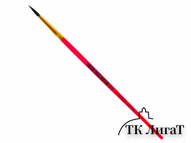 Кисть БЕЛКА, круглая, № 1, цветная ручка, ЮНЛАНДИЯ, 201052