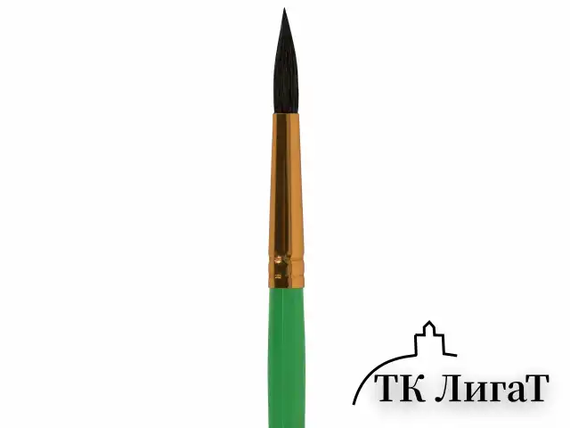 Кисть БЕЛКА, круглая, № 5, цветная ручка, ЮНЛАНДИЯ, 201056