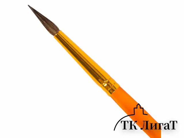 Кисть ПОНИ, круглая, № 3, цветная ручка, ЮНЛАНДИЯ, 201062
