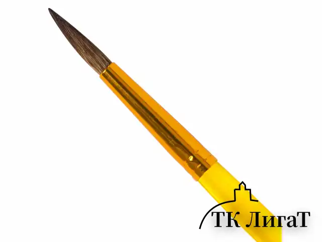 Кисть ПОНИ, круглая, № 4, цветная ручка, ЮНЛАНДИЯ, 201063