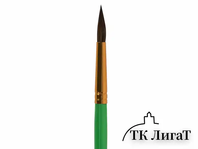 Кисть ПОНИ, круглая, № 5, цветная ручка, ЮНЛАНДИЯ, 201064