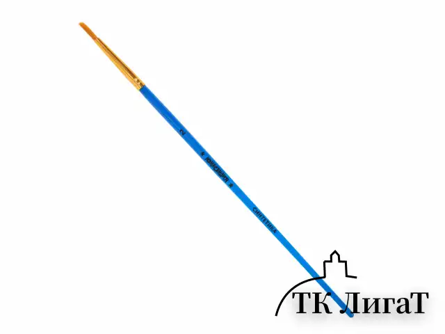 Кисти СИНТЕТИКА набор 5 шт. (круглая 3, плоская 2, 6, 14, овальная 1), блистер, ЮНЛАНДИЯ, 201069