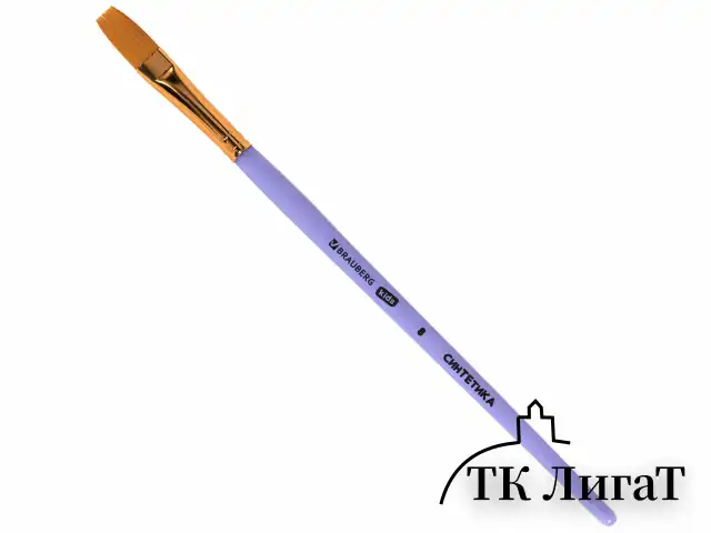 Кисти СИНТЕТИКА набор 5 шт. (круглые № 1, 2, 5, плоские № 5, 8), блистер, BRAUBERG KIDS, 201075