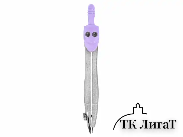Готовальня BRAUBERG SCHOOL KIT, 8 предметов, циркуль 115 мм, чертежные принадлежности, лавандовый цвет, 210703