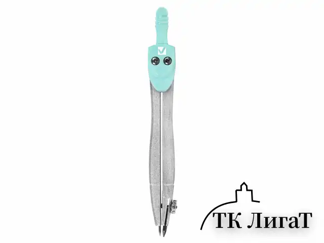 Готовальня BRAUBERG SCHOOL KIT, 8 предметов, циркуль 115 мм, чертежные принадлежности, мятный цвет, 210705