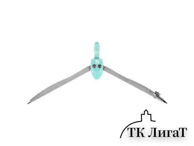Готовальня BRAUBERG SCHOOL KIT, 8 предметов, циркуль 115 мм, чертежные принадлежности, мятный цвет, 210705