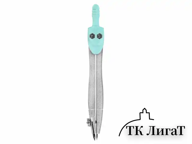 Готовальня BRAUBERG SCHOOL KIT, 11 предметов, циркуль 115 мм, циркуль 125 мм, чертежные принадлежности, мятный цвет, 210706