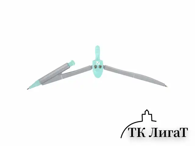 Готовальня BRAUBERG SCHOOL KIT, 9 предметов, циркуль 125 мм, чертежные принадлежности, мятный цвет, 210716
