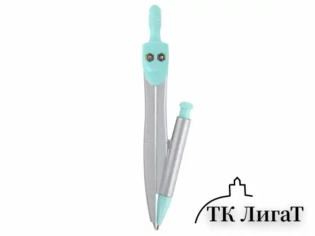 Готовальня BRAUBERG SCHOOL KIT, 9 предметов, циркуль 125 мм, чертежные принадлежности, мятный цвет, 210716