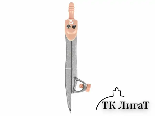Готовальня BRAUBERG SCHOOL KIT, 11 предметов, циркуль 115 мм, циркуль 125 мм, чертежные принадлежности, персиковый цвет, 210717