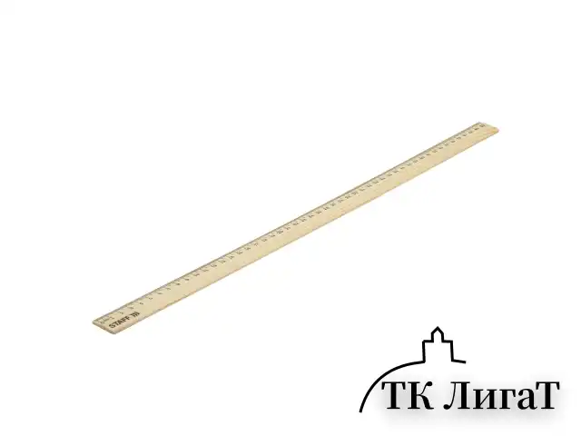 Линейка деревянная 50 см, STAFF, канадская сосна, 210802