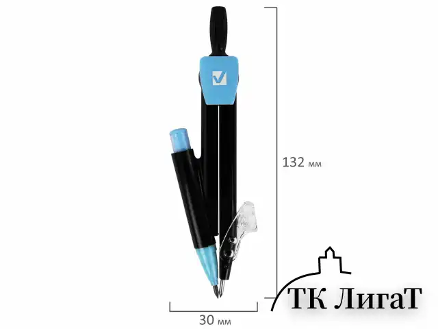 Готовальня BRAUBERG ULTRACOLOR 3 предмета: циркуль 132 мм, механический карандаш, грифель, ластик, пенал, 210804