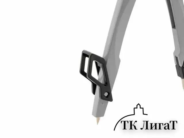 Циркуль с защитным колпачком BRAUBERG "ULTRA", 135 мм, графитовый, блистер, 210817