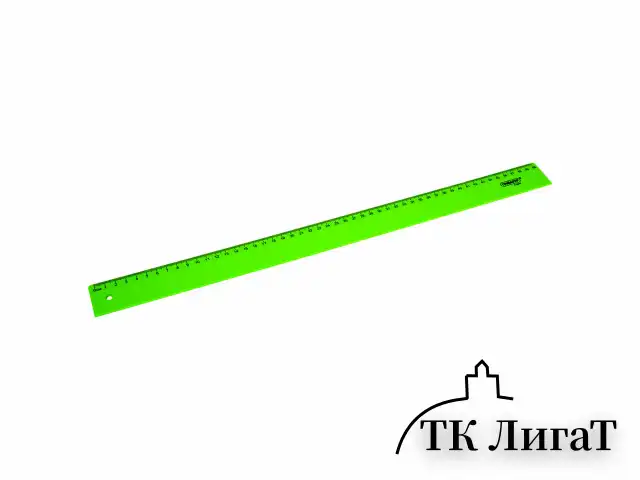 Линейка пластиковая 50 см ПИФАГОР, неоновая, ассорти, 210845
