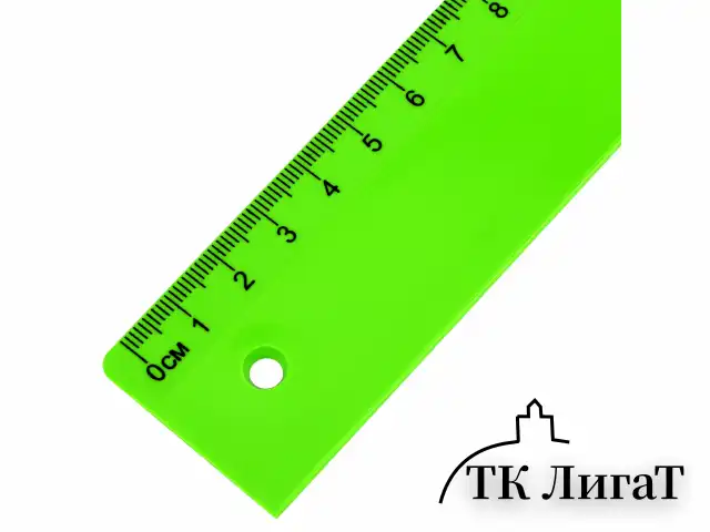 Линейка пластиковая 50 см ПИФАГОР, неоновая, ассорти, 210845