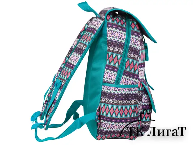 Рюкзак BRAUBERG TRACE универсальный, с клапаном, узоры, "Rhombus", 34х25,5х12,5 см, 226358