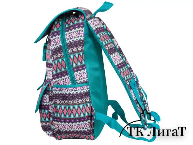 Рюкзак BRAUBERG TRACE универсальный, с клапаном, узоры, "Rhombus", 34х25,5х12,5 см, 226358