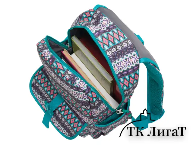Рюкзак BRAUBERG TRACE универсальный, с клапаном, узоры, "Rhombus", 34х25,5х12,5 см, 226358