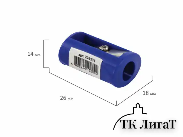 Точилка ПИФАГОР, без контейнера, пластиковая, ассорти, 226531