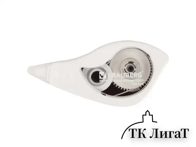 Корректирующая лента BRAUBERG BLACK&WHITE, 5 мм х 8 м, корпус белый, механизм перемотки, блистер, 226813