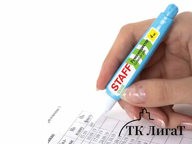 Ручка-корректор STAFF "College", 4 мл, металлический наконечник, 226815