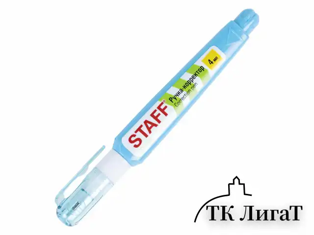 Ручка-корректор STAFF "College", 4 мл, металлический наконечник, 226815
