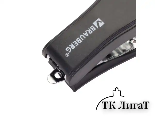 Степлер №24/6, 26/6 МИНИ BRAUBERG "Standard", до 25 листов, с антистеплером, черный, 226849
