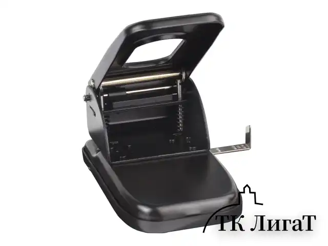 Дырокол металлический МОЩНЫЙ BRAUBERG "Heavy duty", до 60 л., черный, 226868