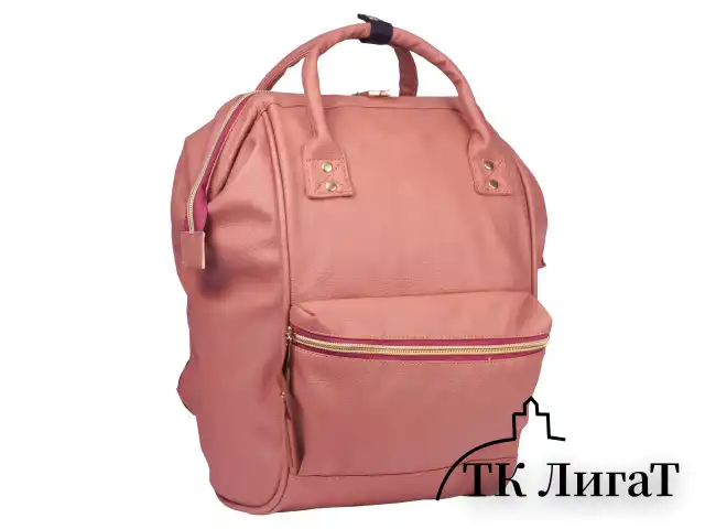 Рюкзак BRAUBERG CELEBRITY универсальный, экокожа, длинные ручки, коралловый, 34х23х15 см, 227078