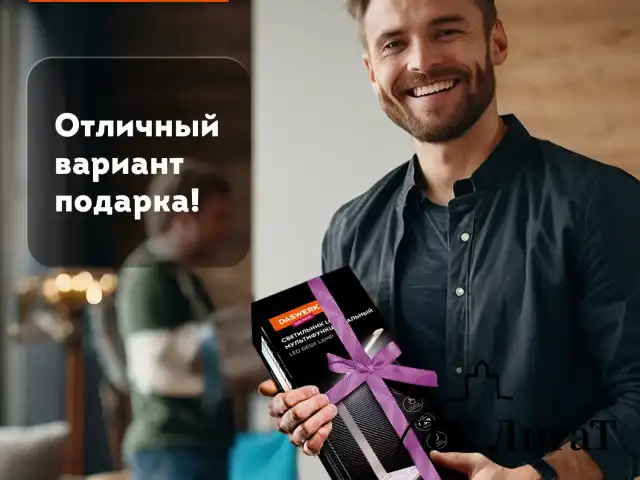 Настольная лампа светильник с беспроводной зарядкой и таймером, LED, 6 Вт, белый, DASWERK, 238327