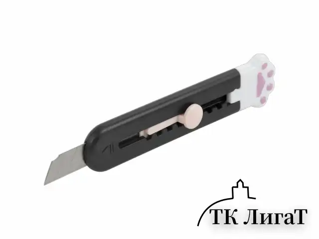 Нож канцелярский "Лапки", Cat Paw, 9 мм, НАБОР 3 шт. на блистере, автофиксатор, BRAUBERG HOBBY, 238345