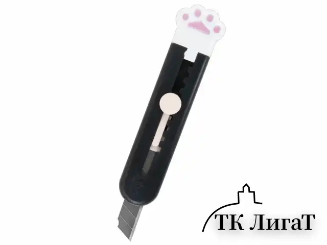 Нож канцелярский "Лапки", Cat Paw, 9 мм, НАБОР 3 шт. на блистере, автофиксатор, BRAUBERG HOBBY, 238345