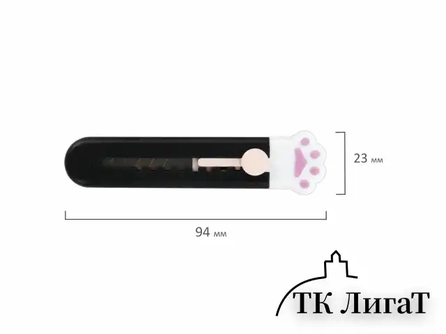 Нож канцелярский "Лапки", Cat Paw, 9 мм, НАБОР 3 шт. на блистере, автофиксатор, BRAUBERG HOBBY, 238345