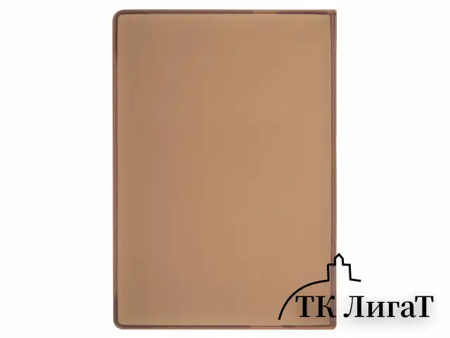 Обложка для паспорта, мягкий полиуретан, "PASSPORT", коричневая, STAFF, 238406