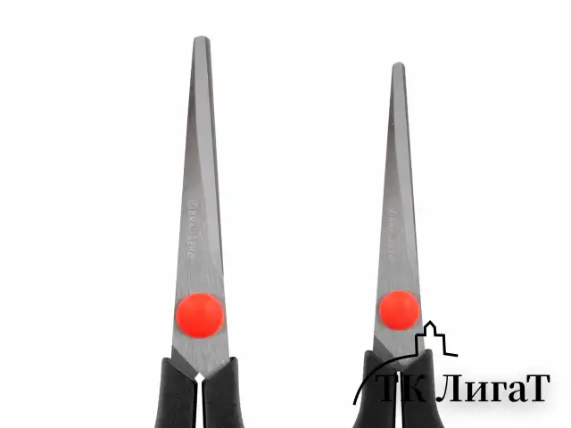 Ножницы BRAUBERG SOFT GRIP НАБОР 5 штук (140, 170, 190, 220, 240 мм), эргономичные черно-красные ручки, ВЫГОДНАЯ УПАКОВКА, 238410